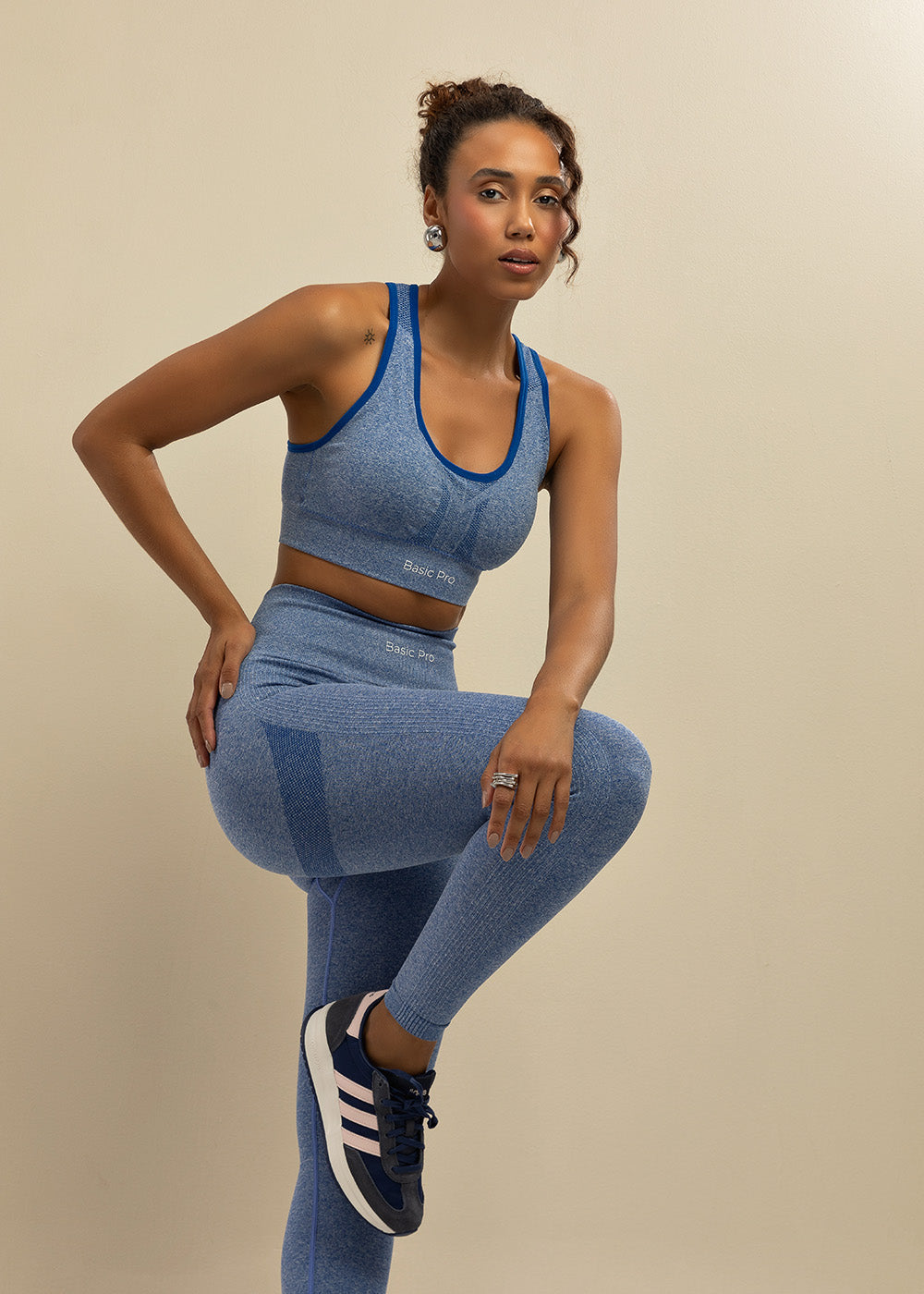 Conjunto Legging e Top Nadador Azul