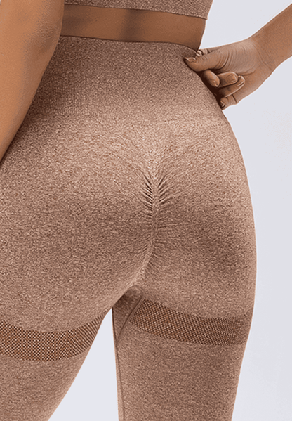 Legging Poliamida Modeladora Mescla Marrom