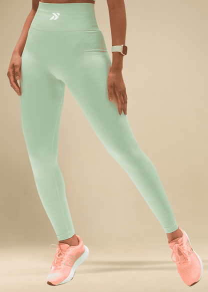 Conjunto Legging e Top Recorte Lateral Verde Logo Símbolo