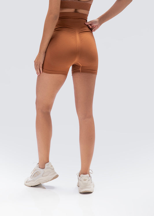 Short Fitness Modelador Marrom