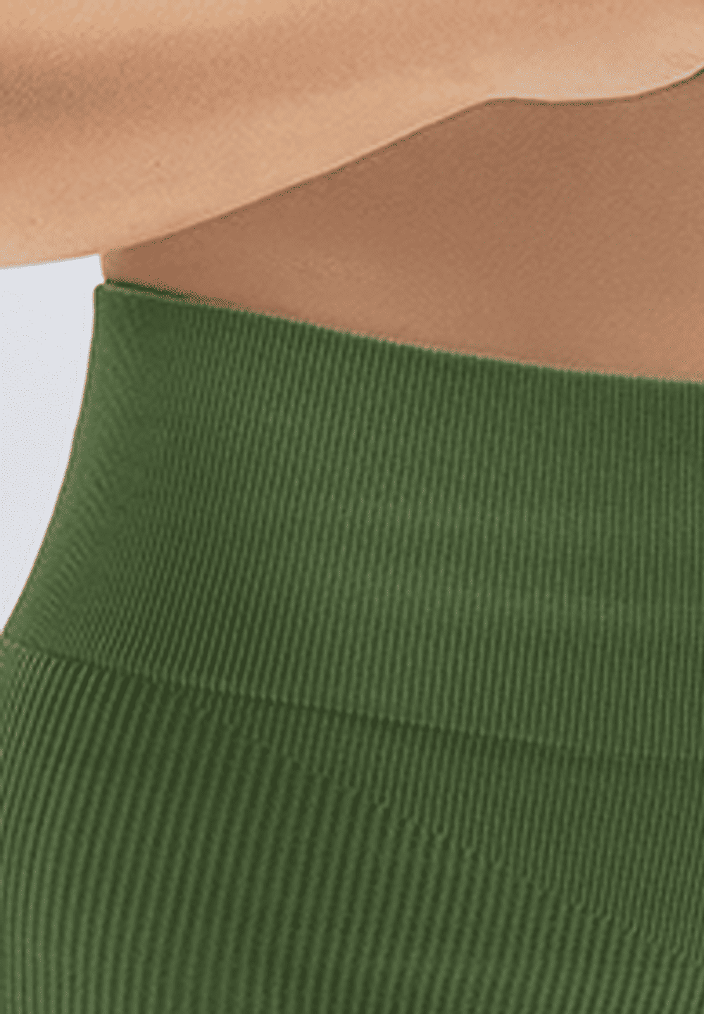 Short Fitness Canelado Verde