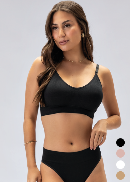 Sutiã Top Alça Fina com Bojo Removível