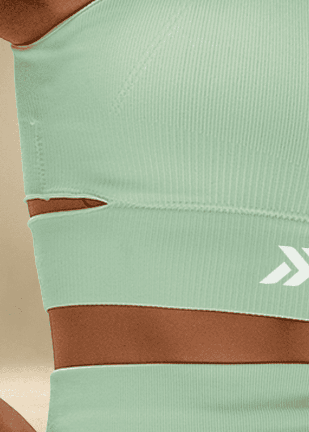 Conjunto Legging e Top Recorte Lateral Verde Logo Símbolo