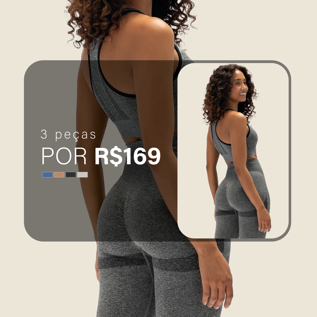 3 peças por R$ 169